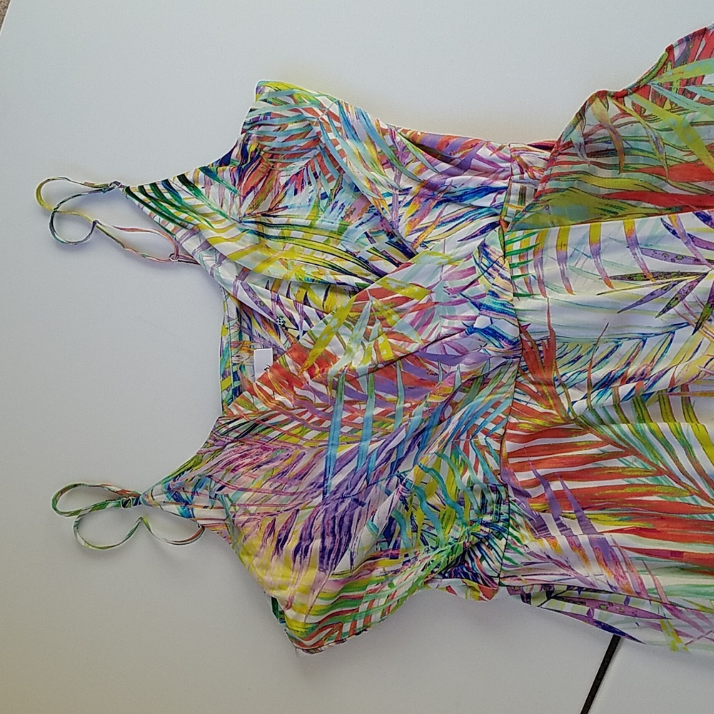 Parker Halle Maxi Ruffled Dress Palmetto 2 - Picture 6 of 12